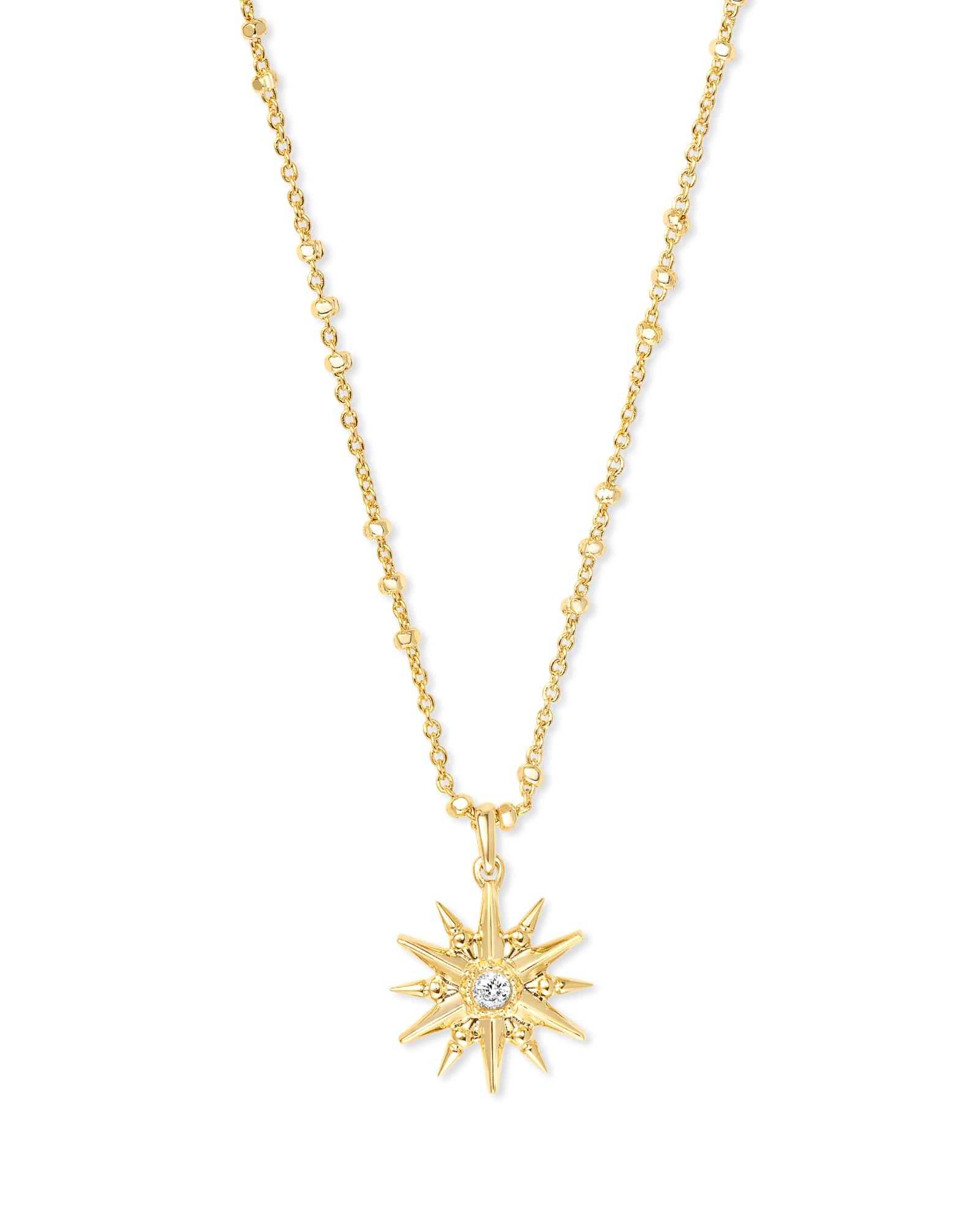 Star Charm Pendant Necklace in Gold